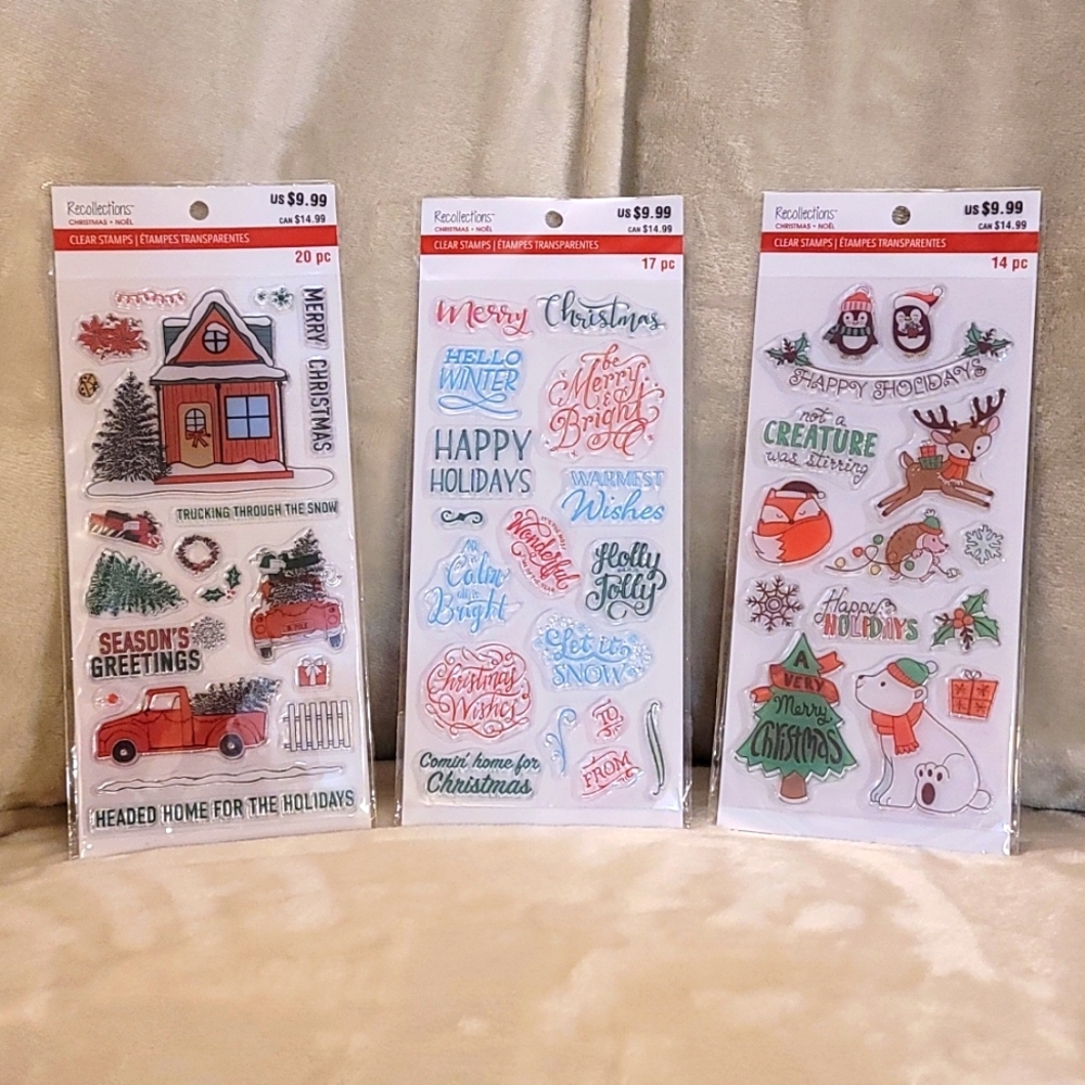 Recollections Christmas Clear Stamps
